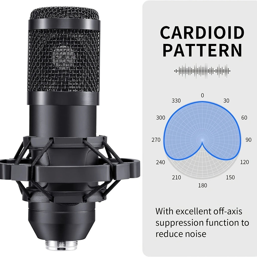 Professionelles 7-teiliges Podcast-Studio-Kit mit Schwenkarm & Shock Mount